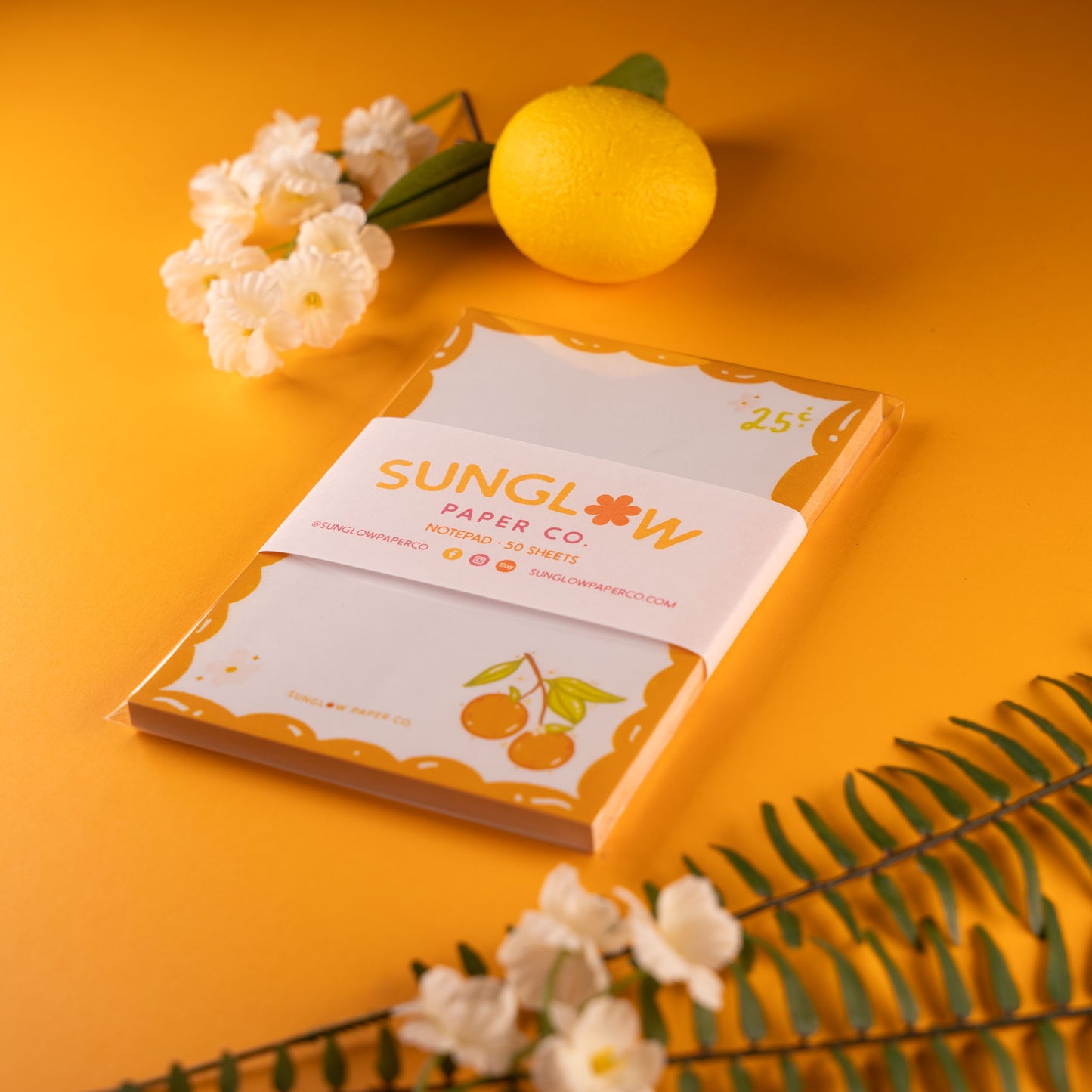 Orange Stamp Notepad