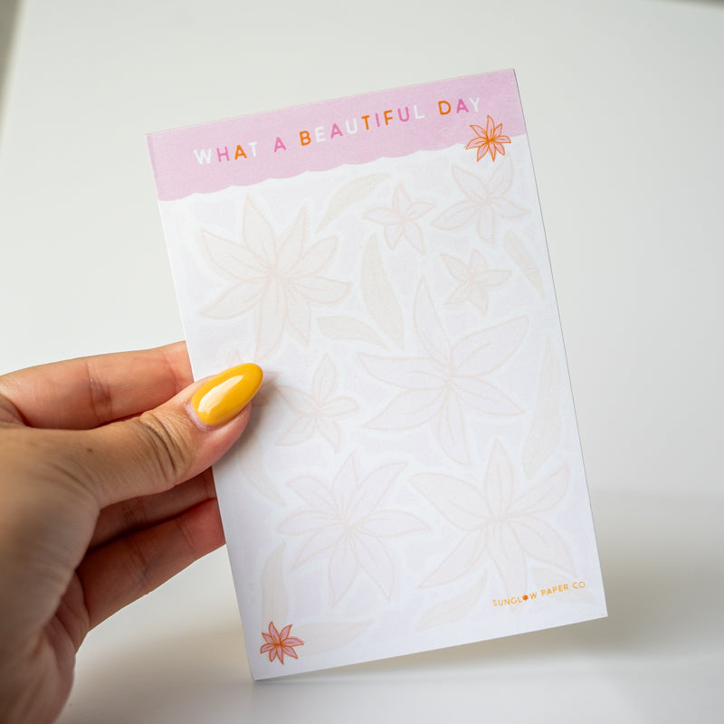 What a Beautiful Day Notepad