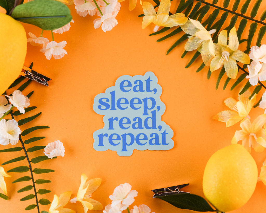 Eat Sleep Read Repeat Sticker