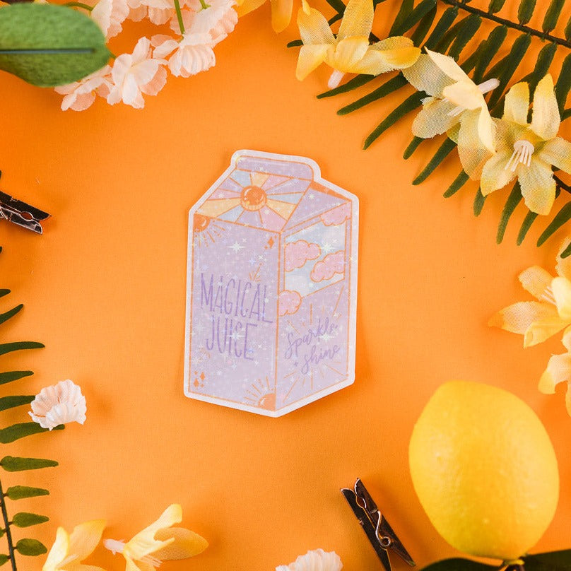 Holographic Juice Box Sticker