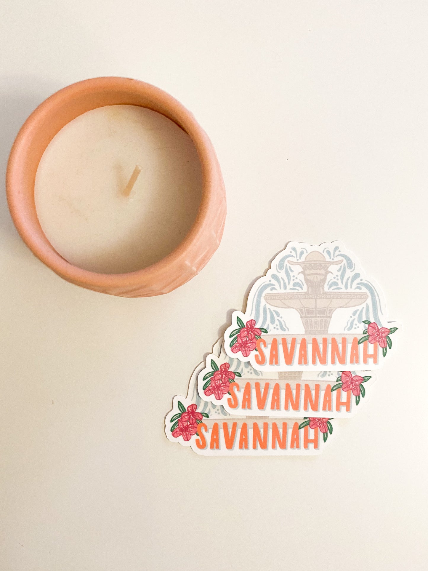 Savannah Fountain Sticker