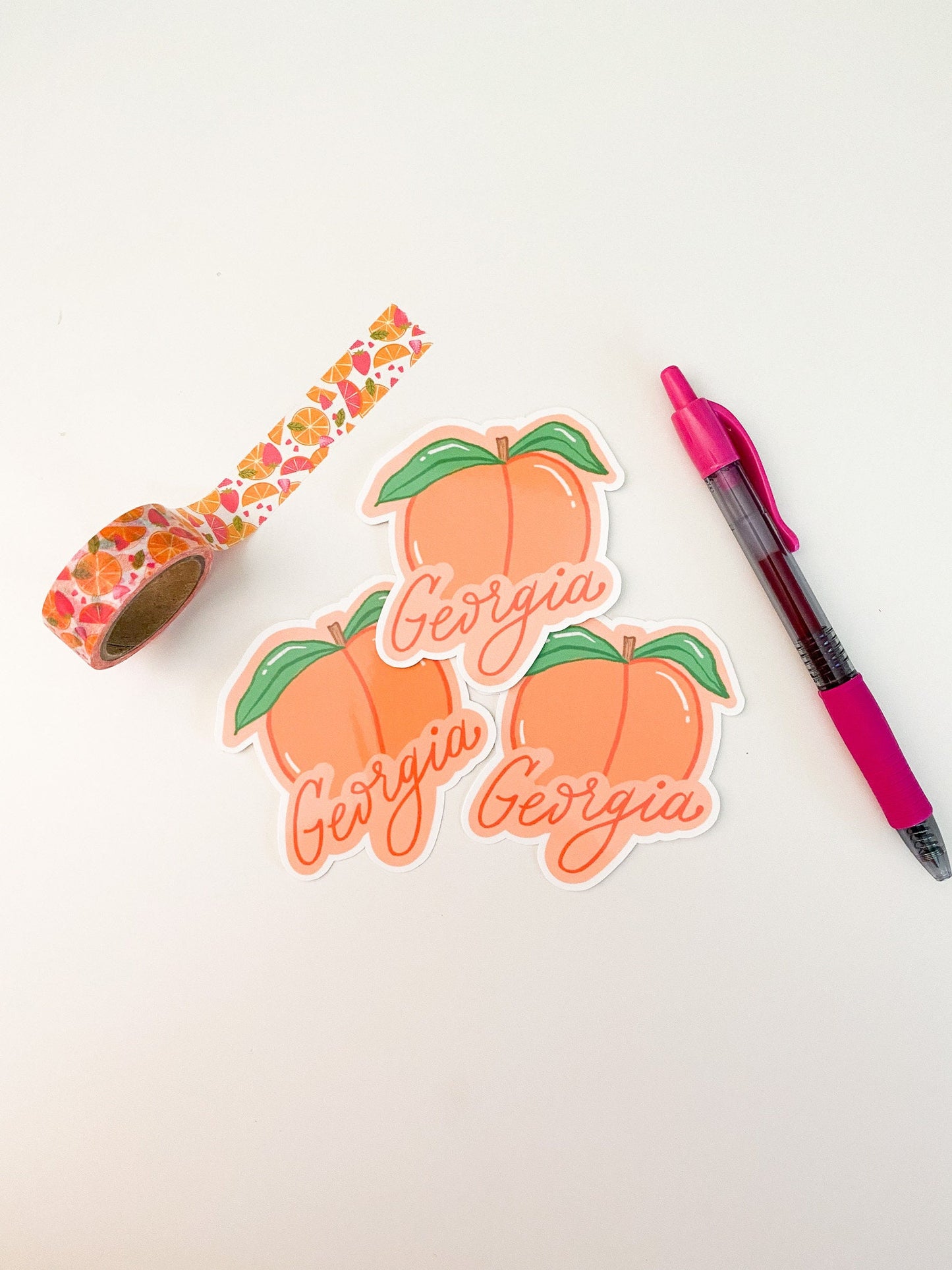 Georgia Peach Sticker