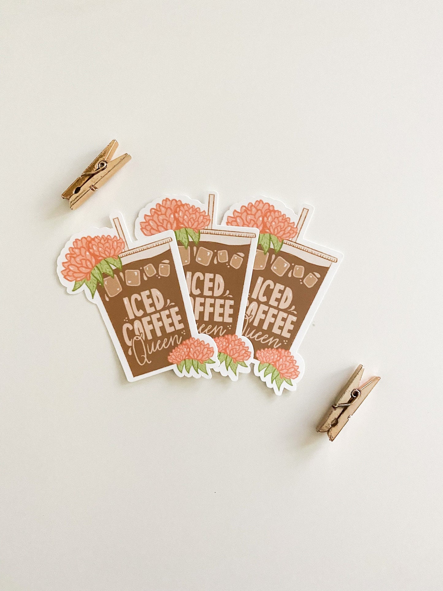 Iced Coffee Queen Sticker