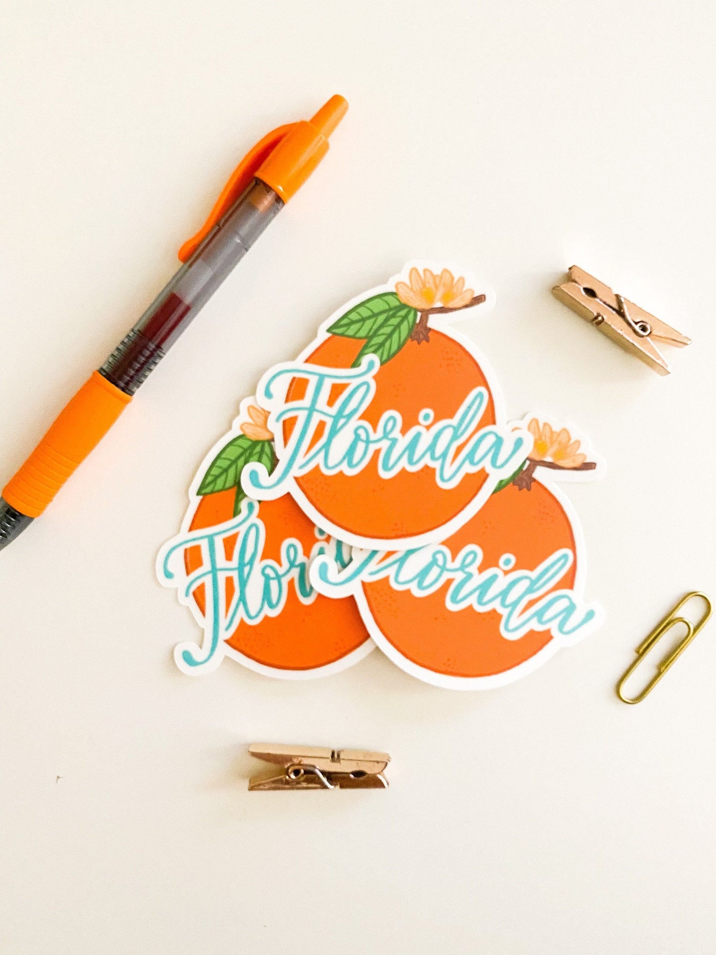 Florida Orange Sticker