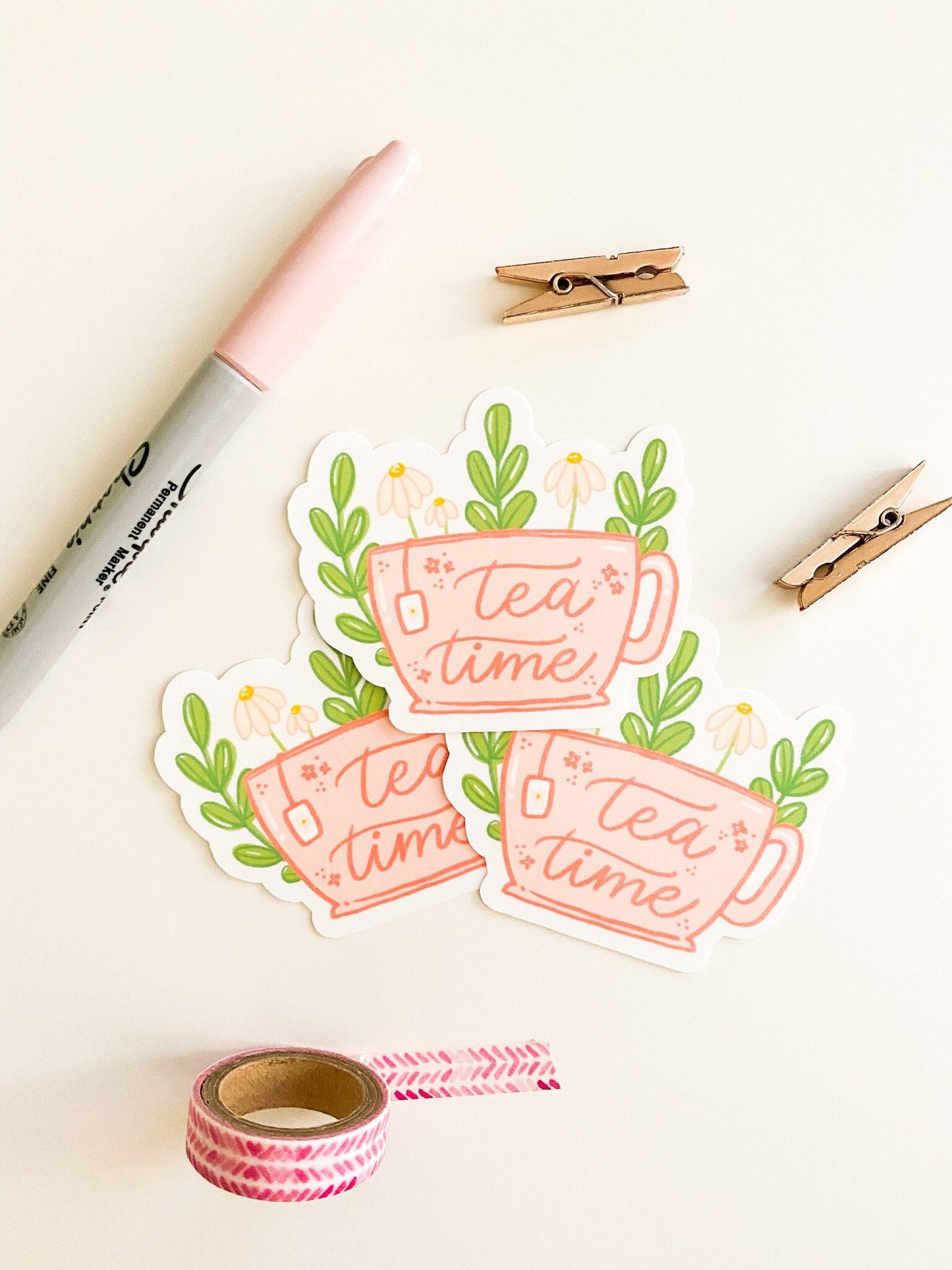 Tea Time Sticker