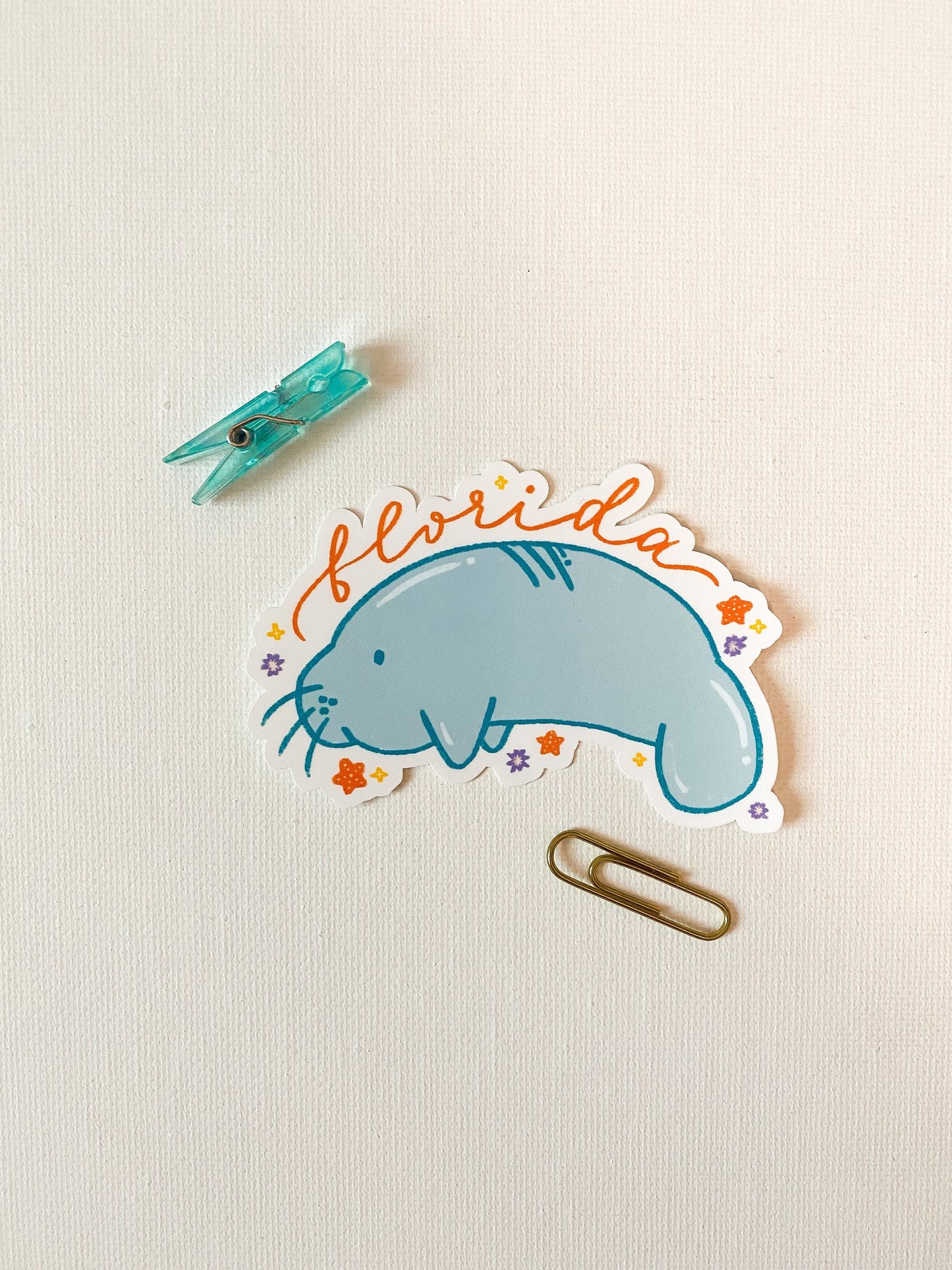 Florida Manatee Sticker