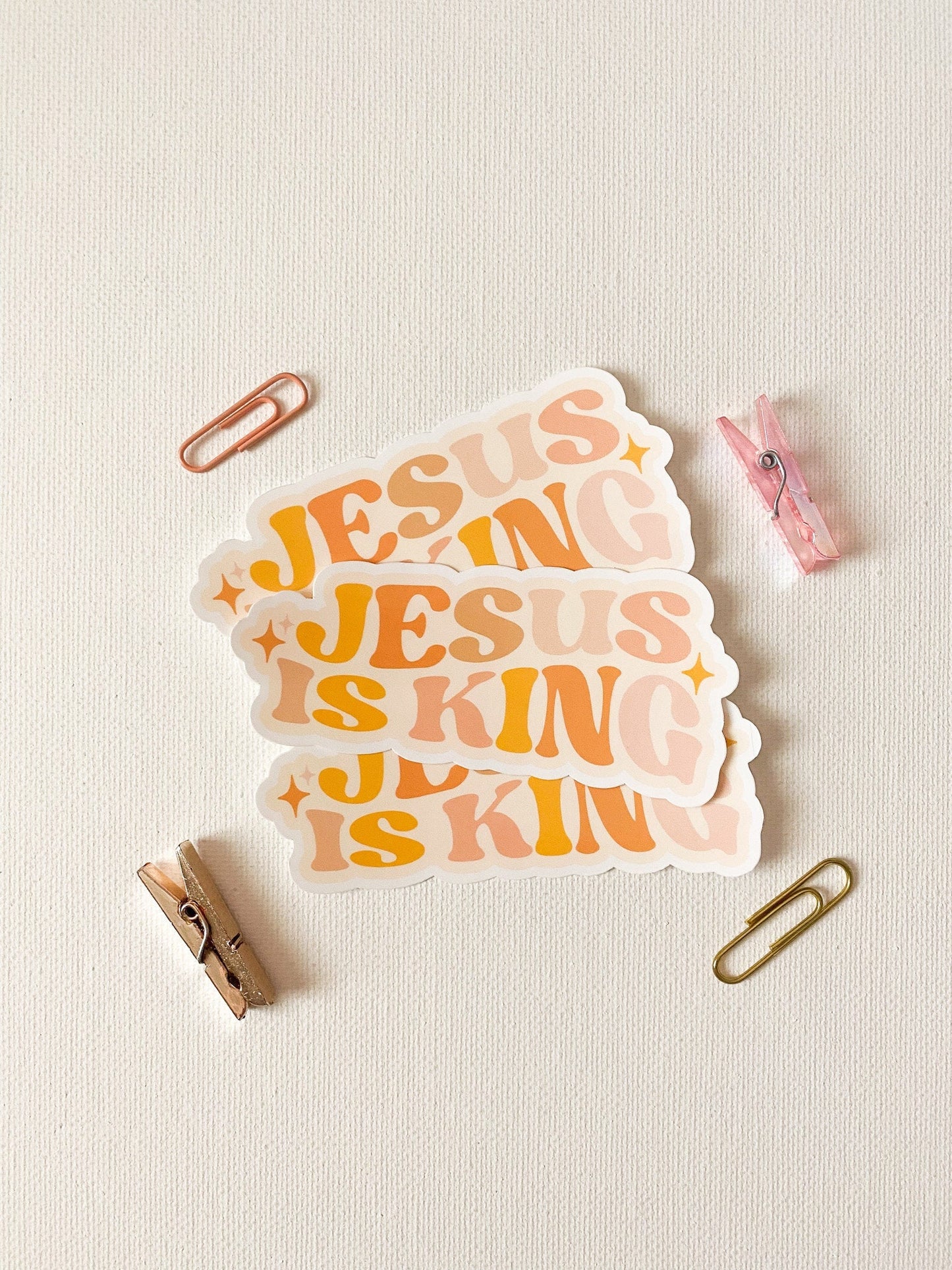 Jesus Is King Sticker