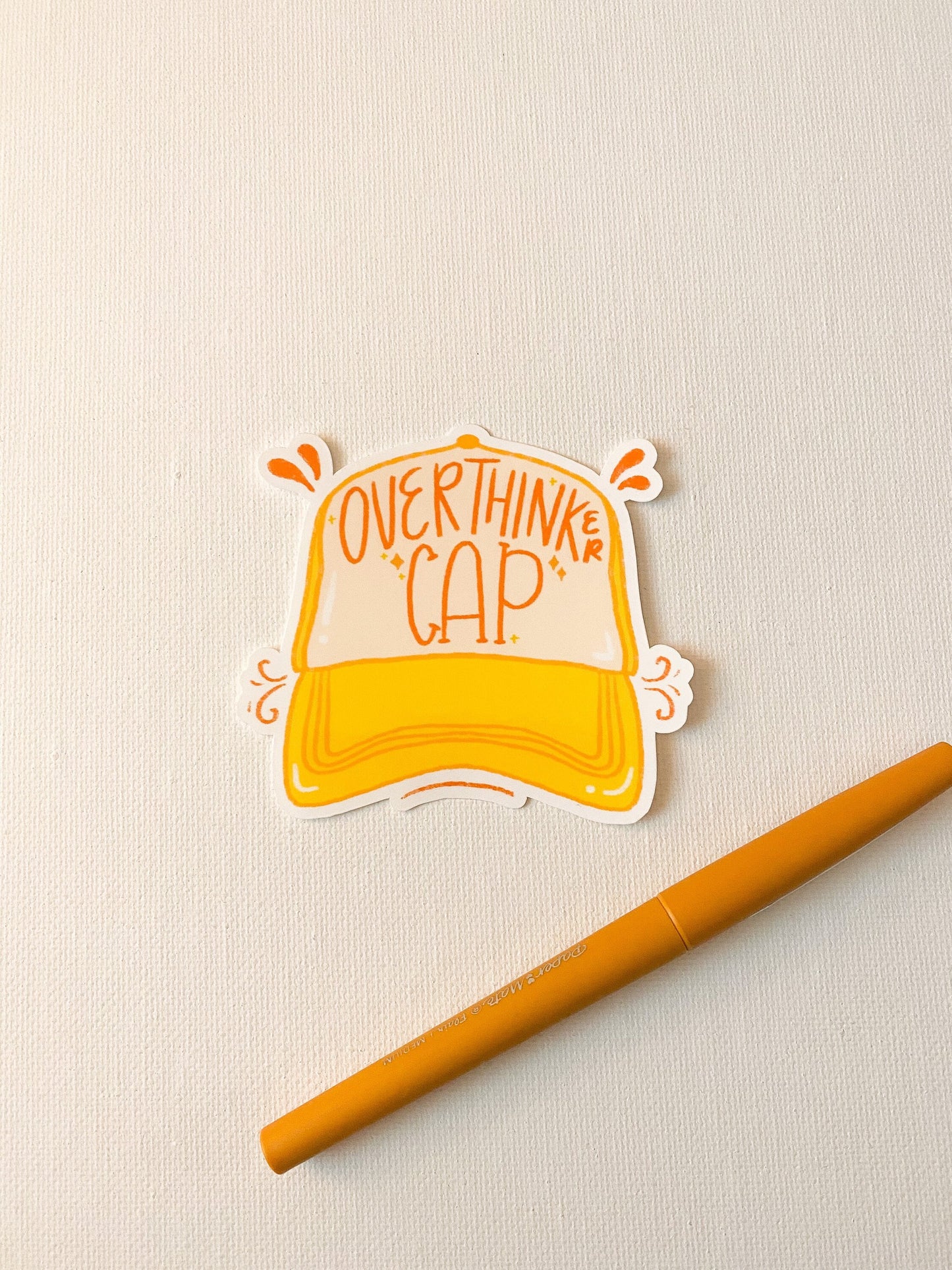 Overthinker Cap Sticker