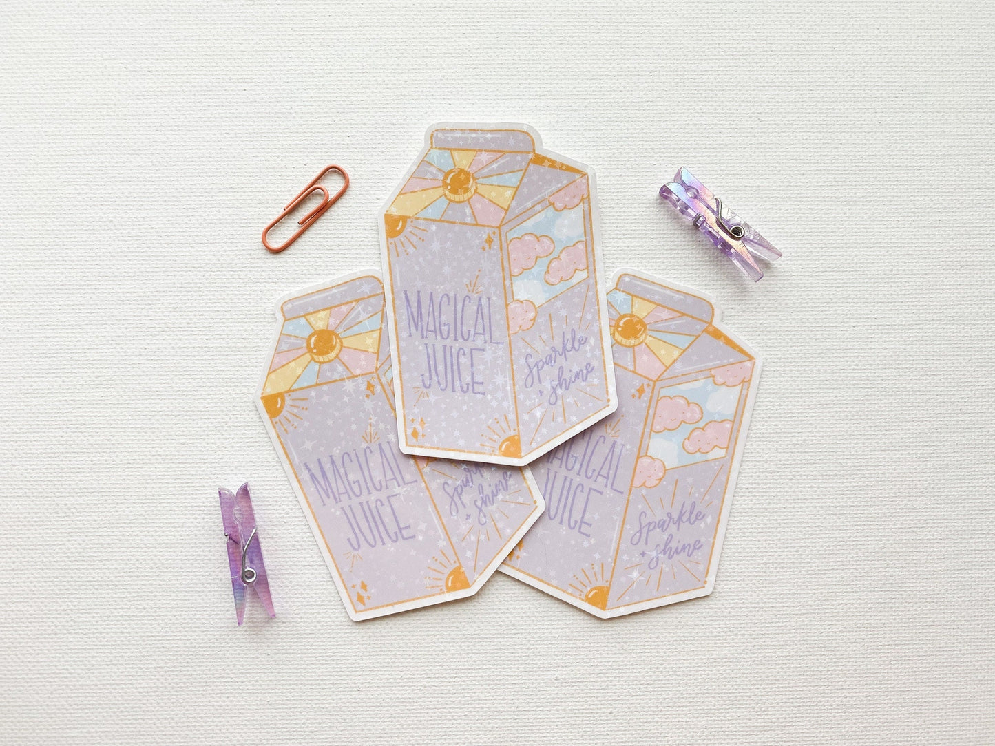 Holographic Juice Box Sticker