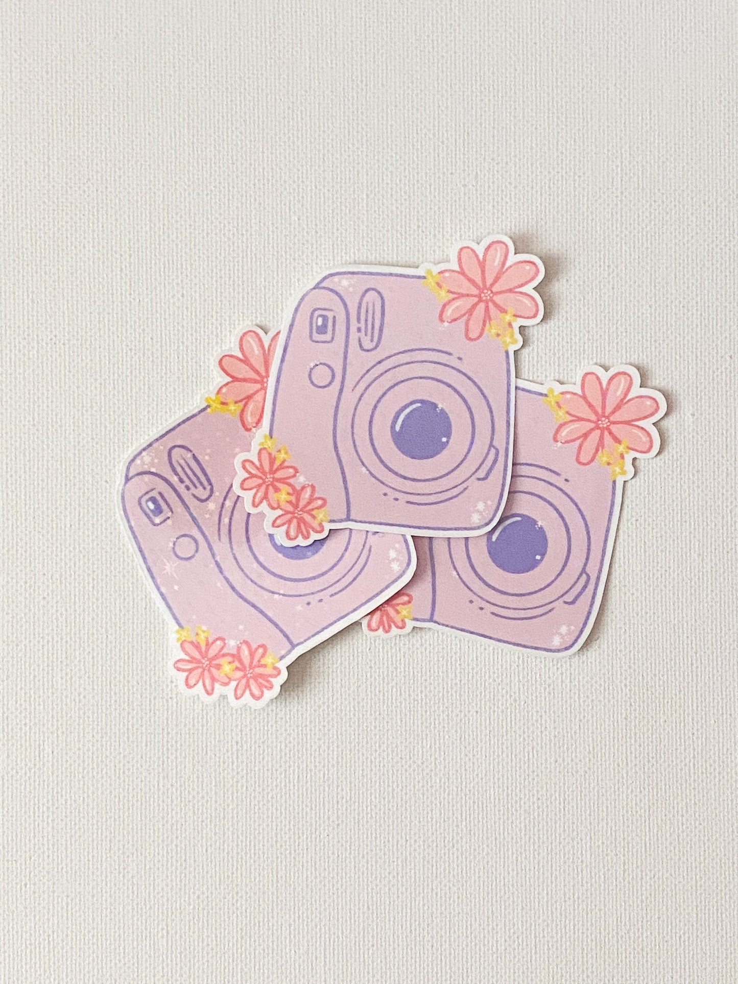 Holographic Polaroid Camera Sticker