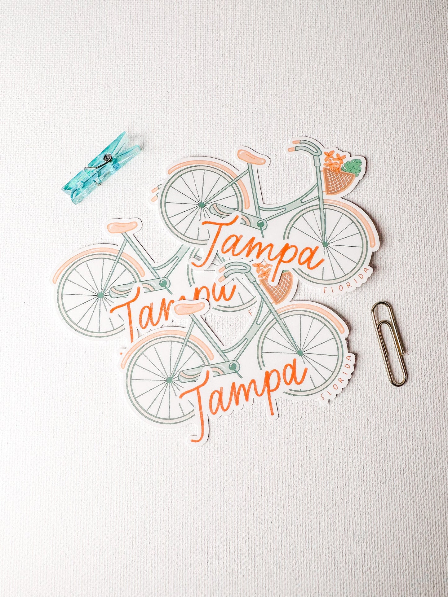 Cute Tampa Bike Sticker