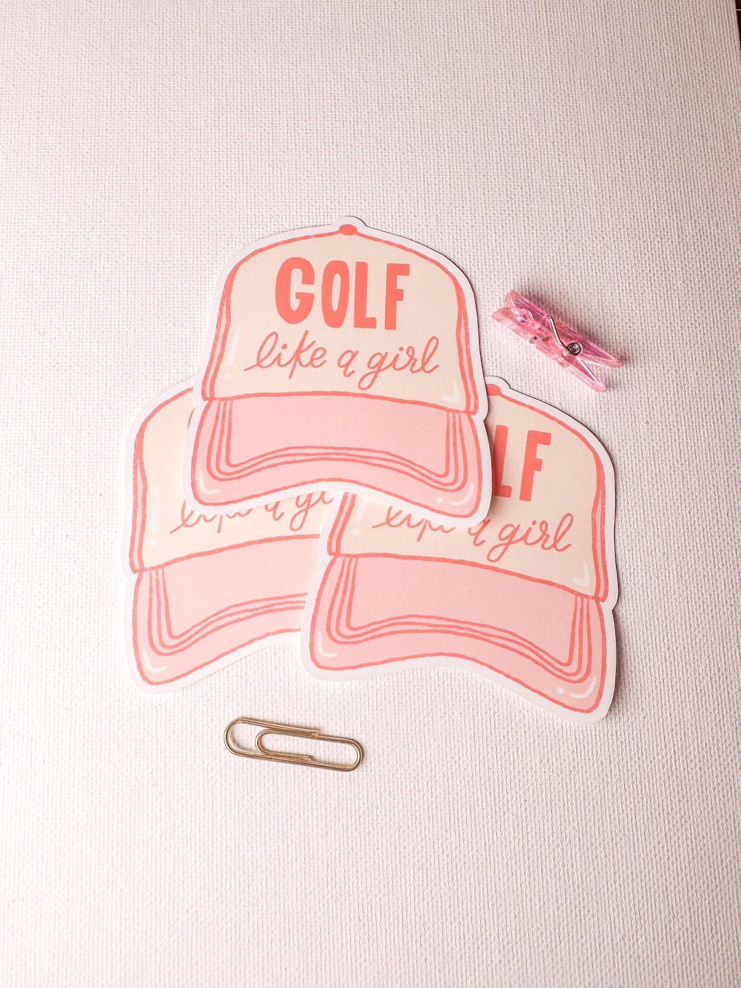 Golf Like A Girl Sticker