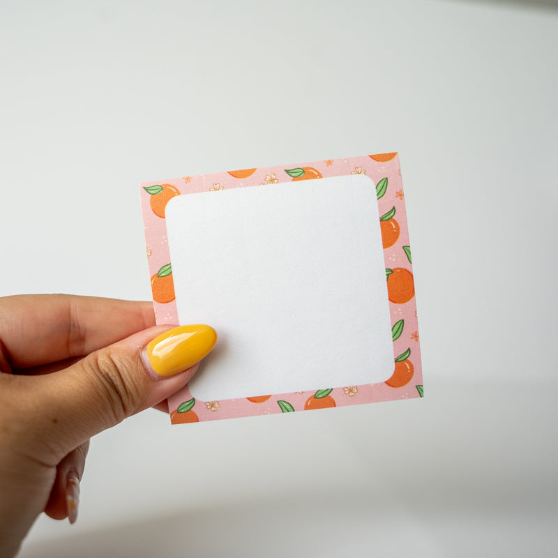 Oranges Border Sticky Notes