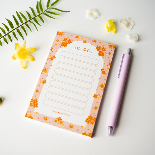 Floral Arch 'To Do List' Notepad