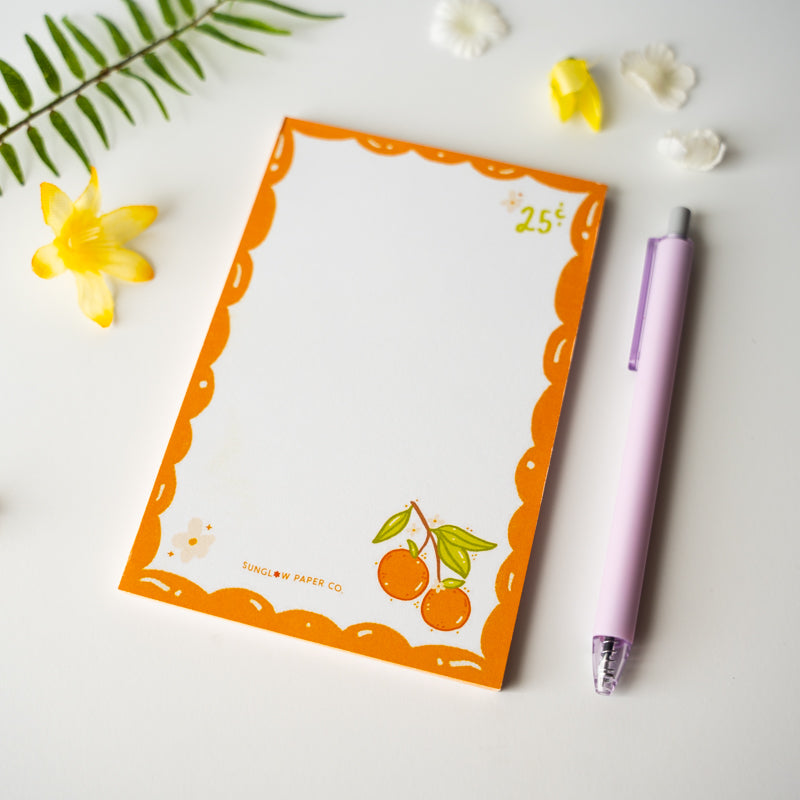 Orange Stamp Notepad