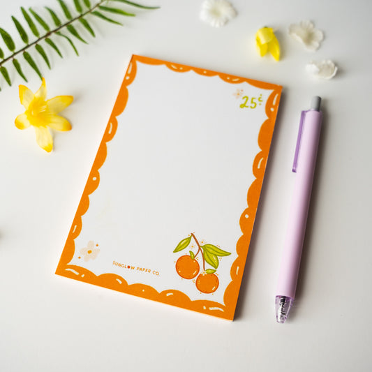 Orange Stamp Notepad