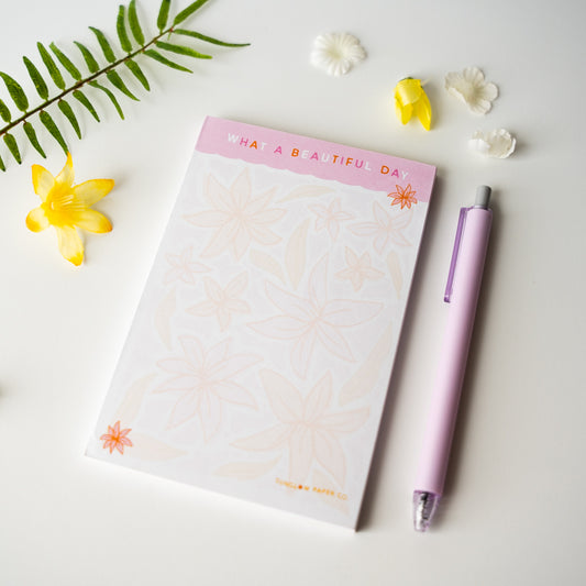 What a Beautiful Day Notepad