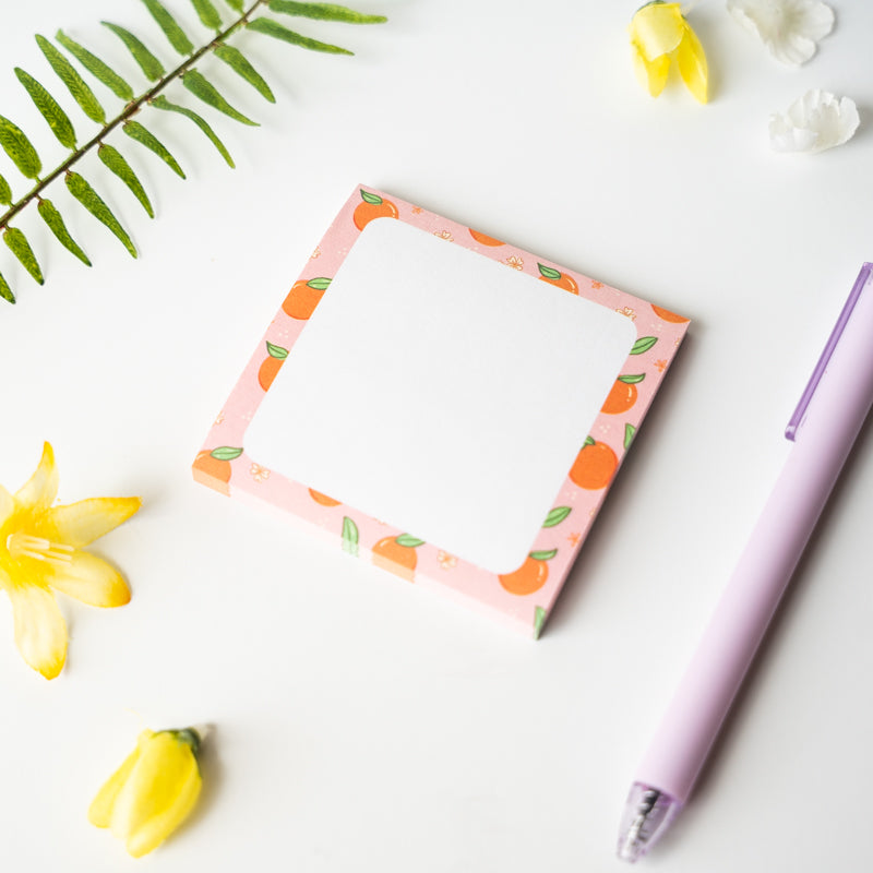Oranges Border Sticky Notes