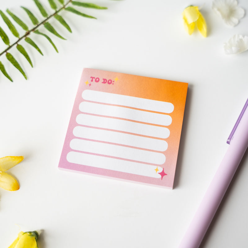 Retro To Do List Sticky Note Pad