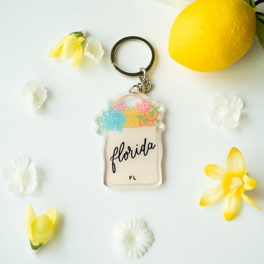 Florida Tote Bag Keychain