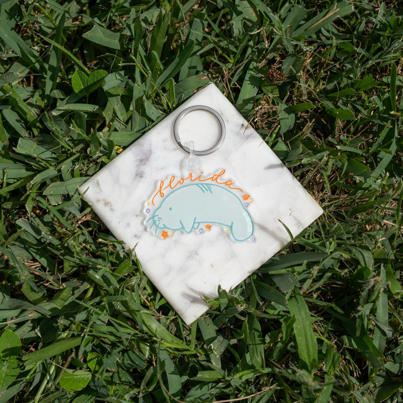 Manatee Keychain