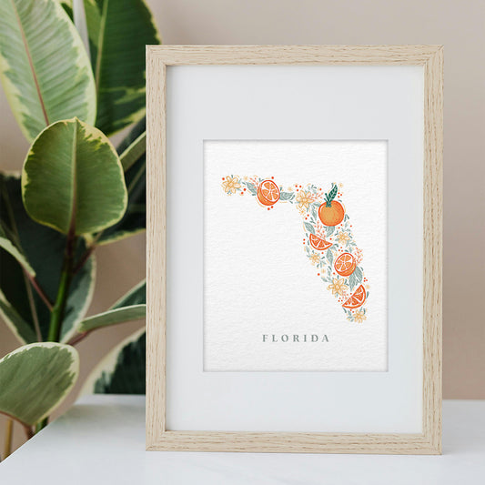 Florida State Art Print