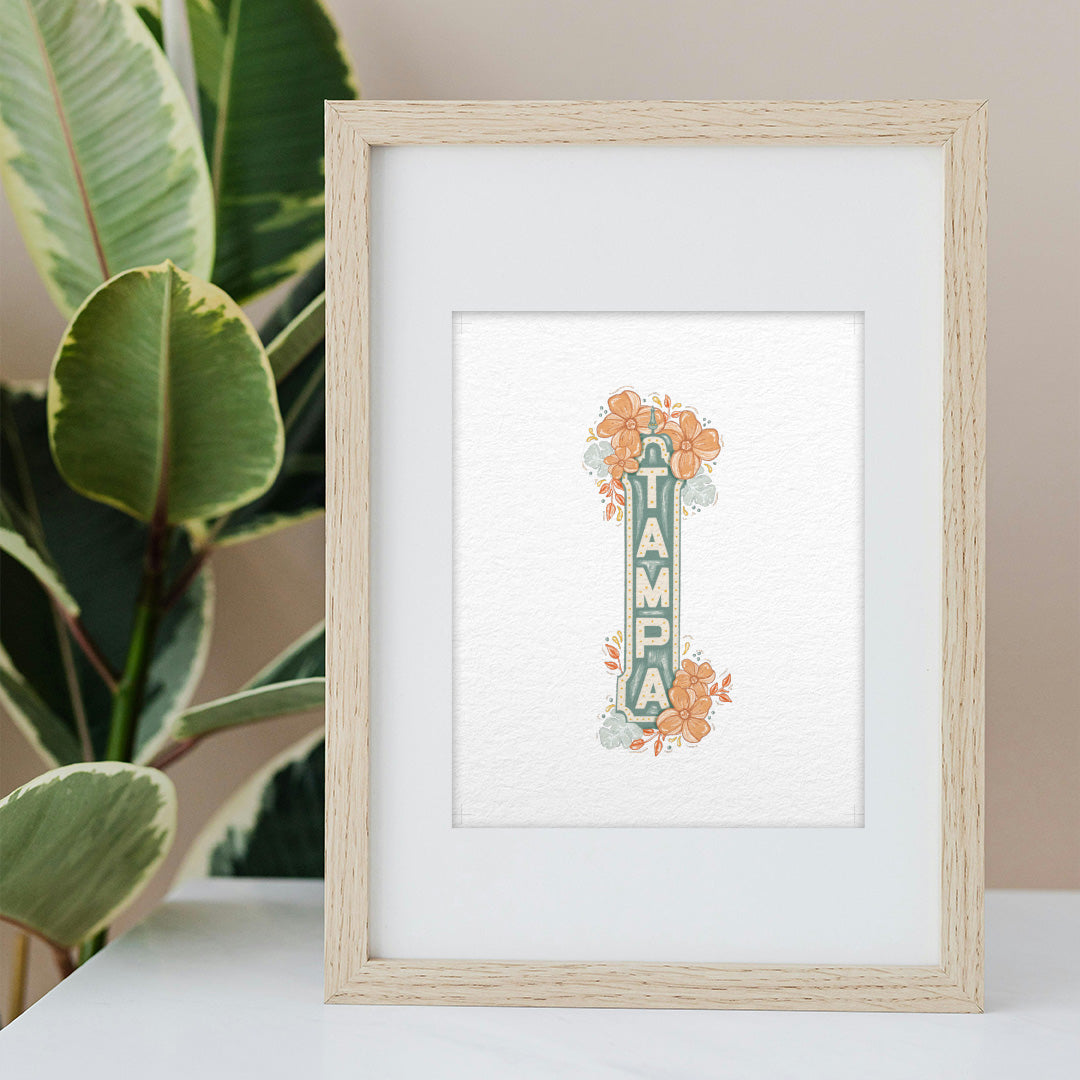 Tampa Sign Art Print