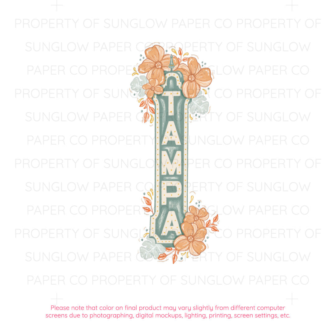 Tampa Sign Art Print