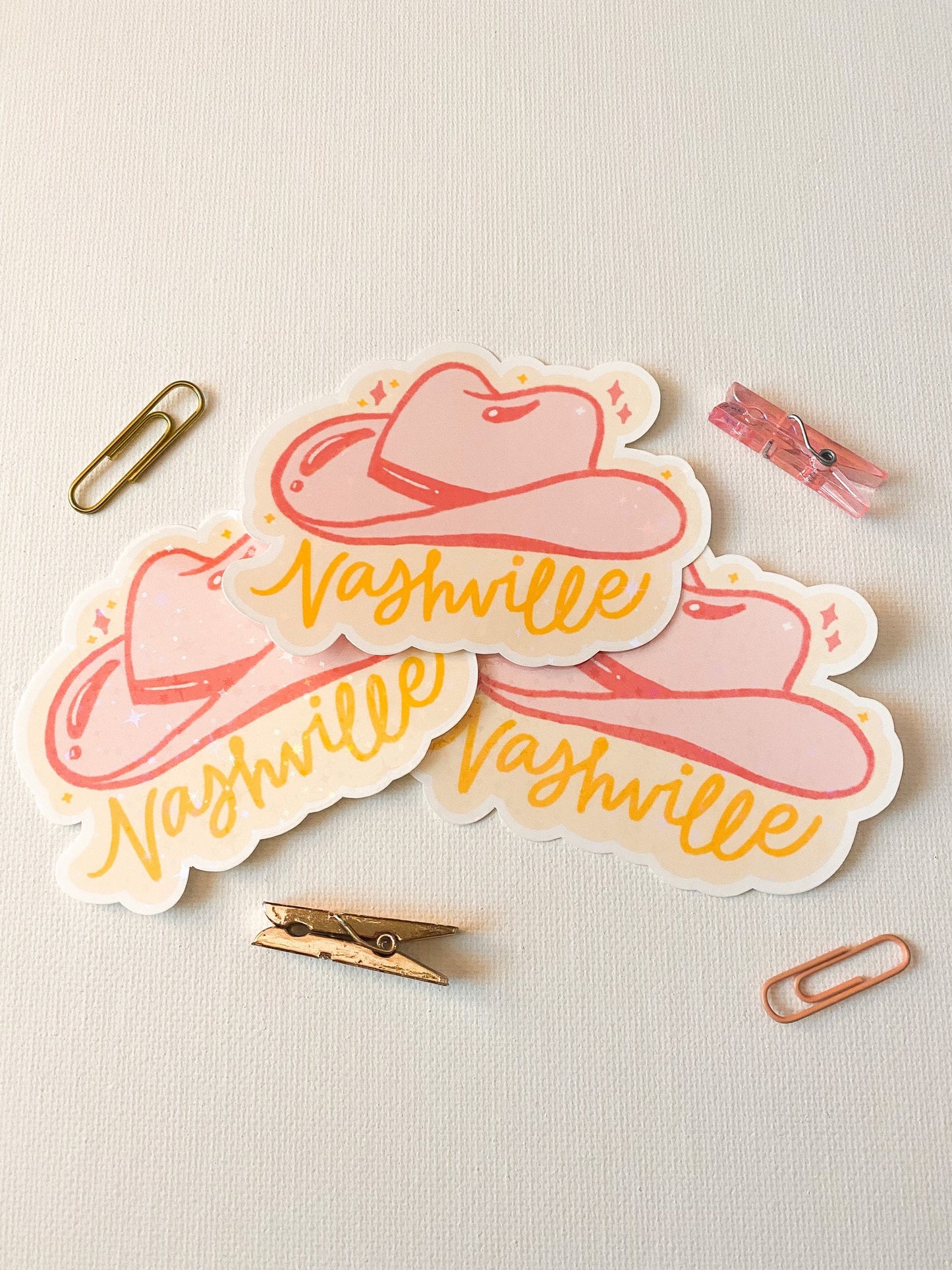 Holographic Nashville Sticker