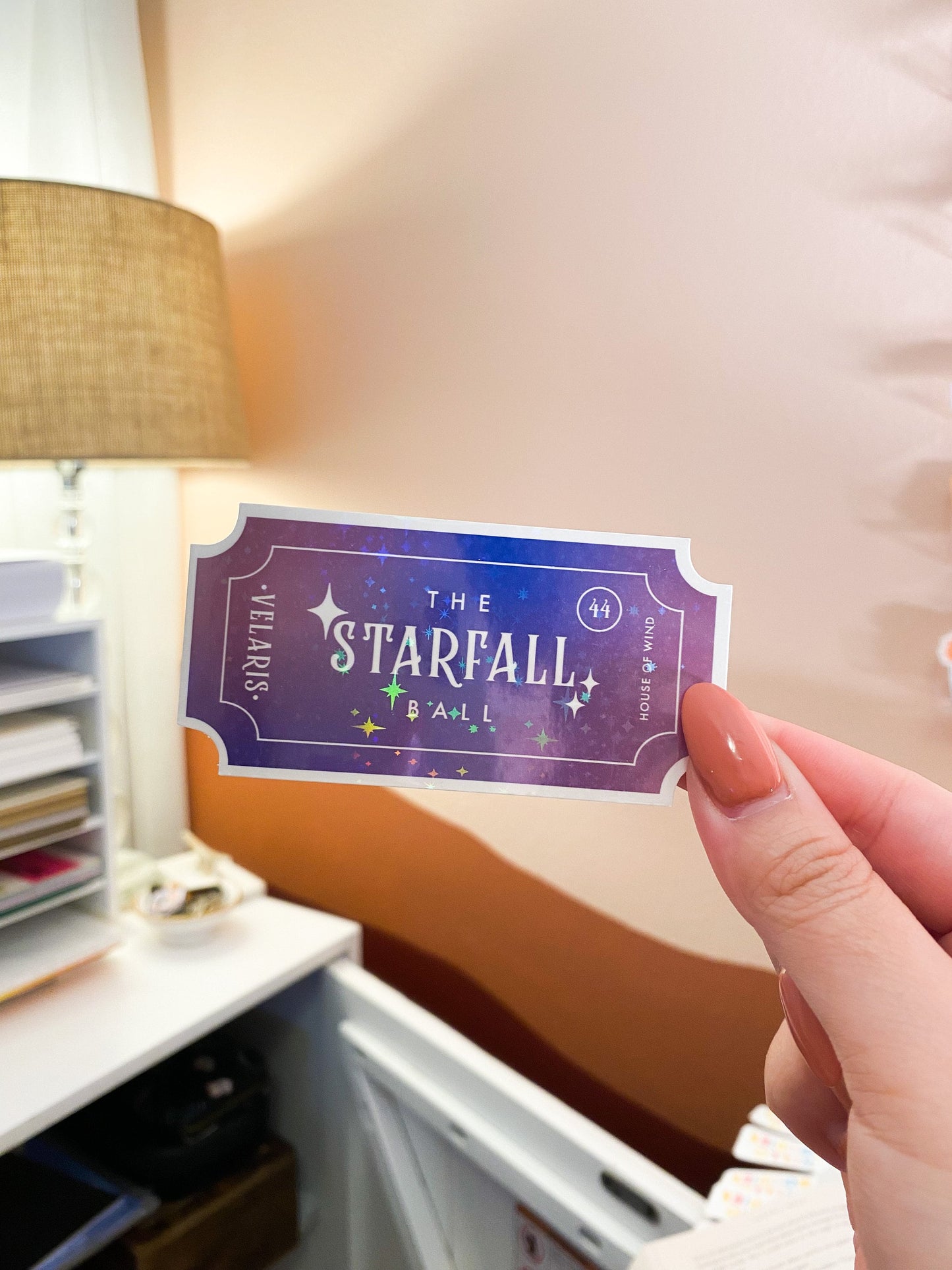 ACOTAR Starfall Ball Ticket Sticker Sunglow Paper Co. ☀️