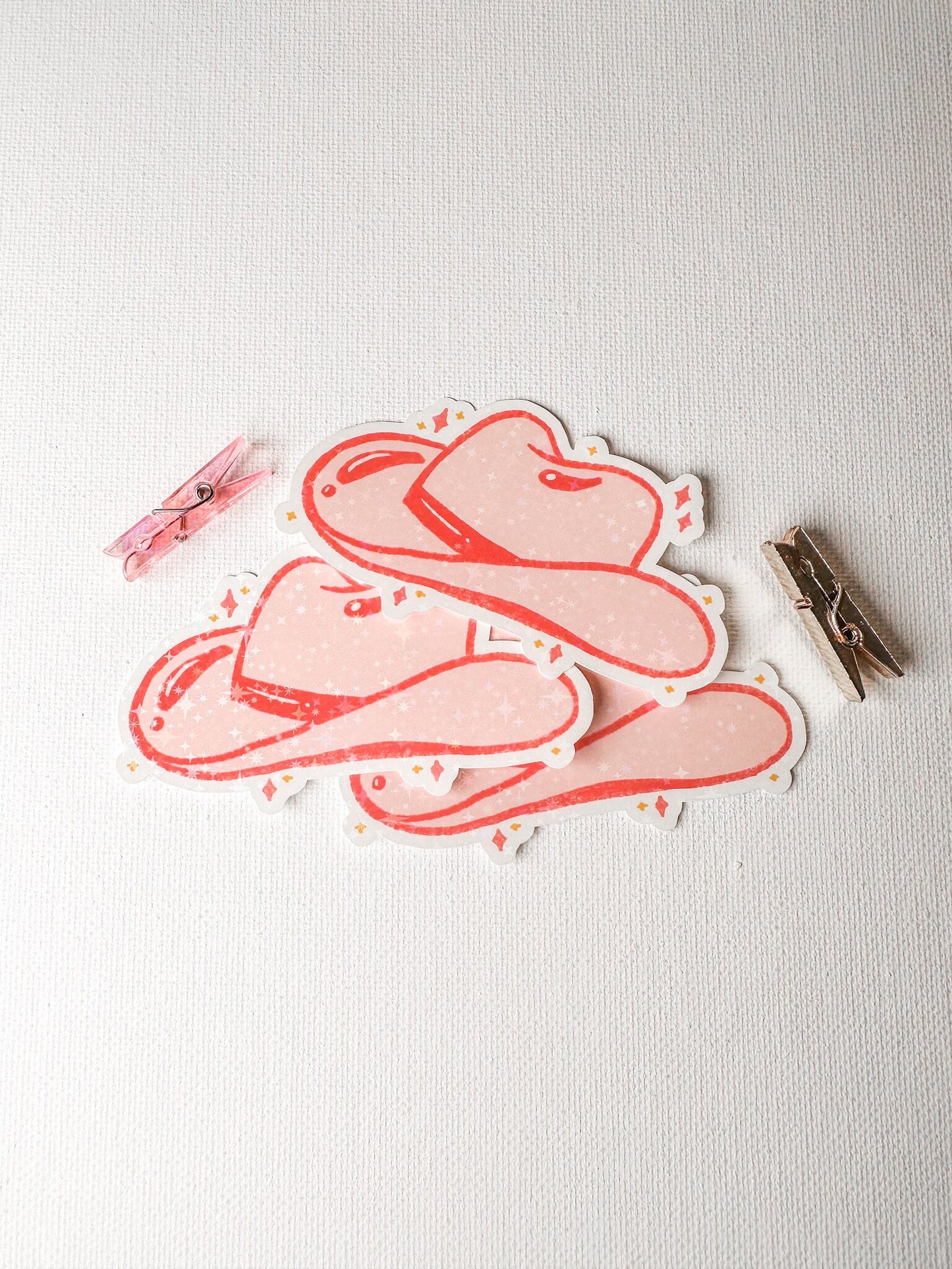 Holographic Cowboy Hat Sticker